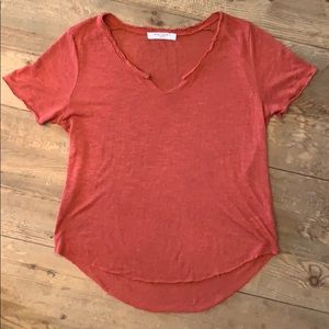 Project Social T T-shirt Slub knit raw edge